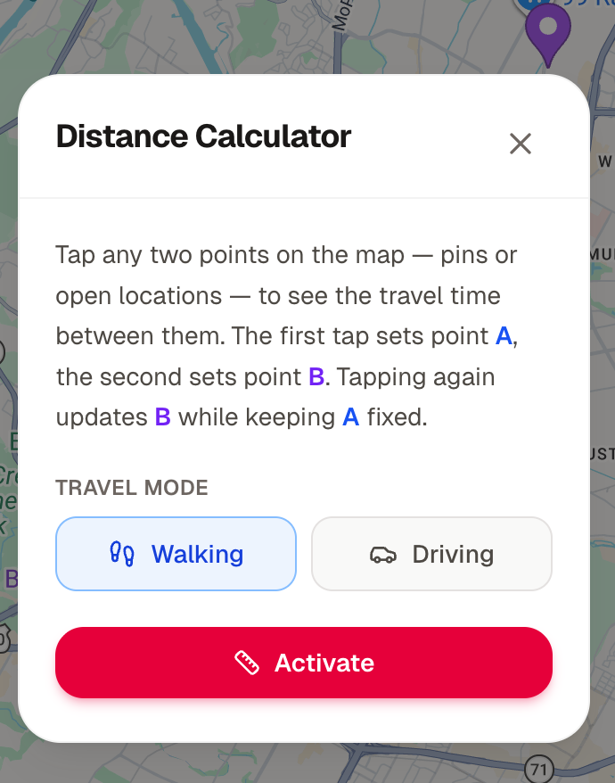 Distance calculator intro
